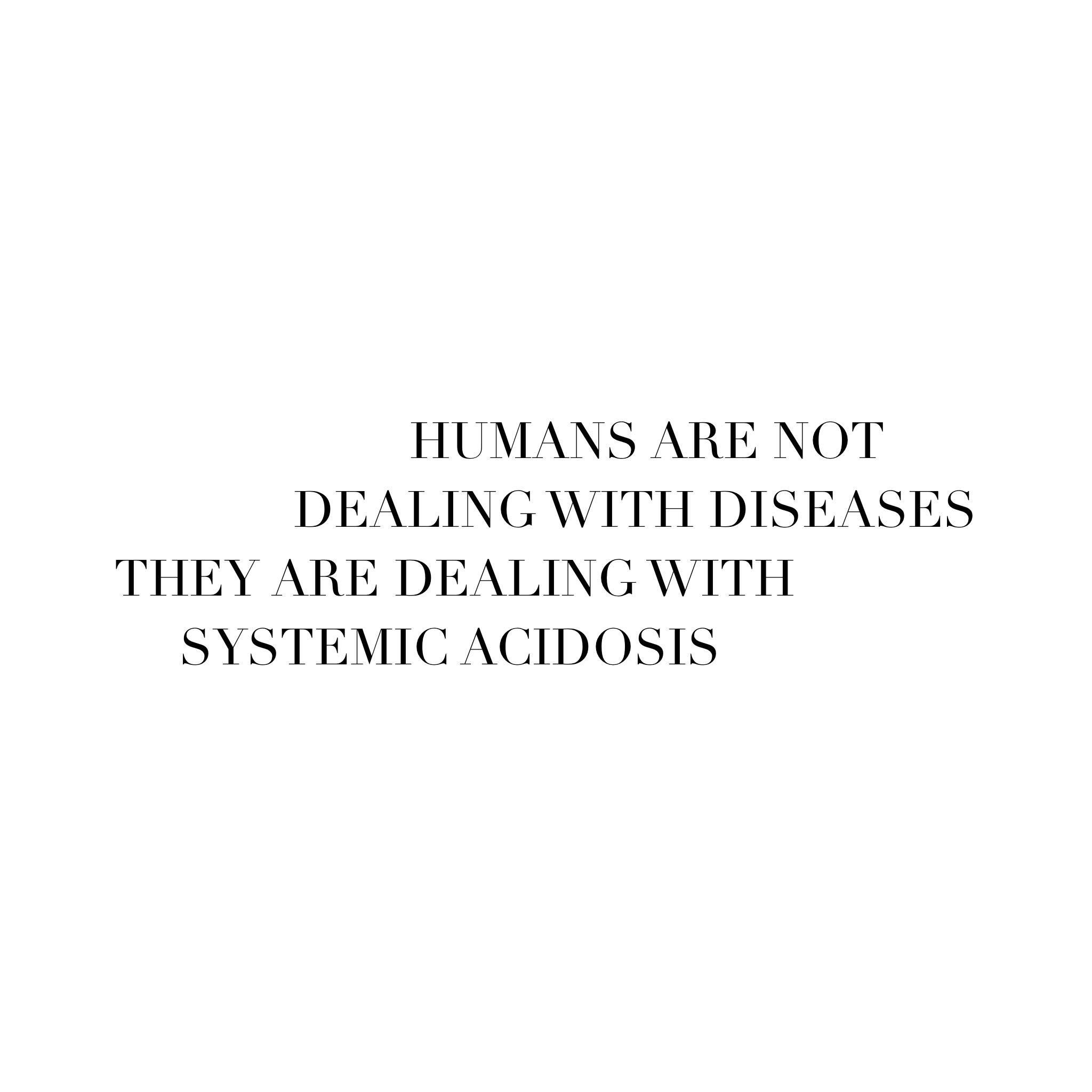 What is systemic acidosis?