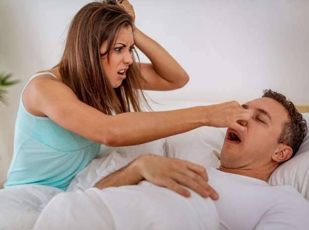 What causes snoring?