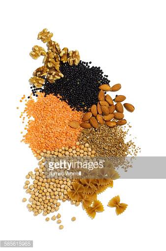 Grains, beans, nuts & seeds = phytic acids, anti- nutrients, and enzyme inhibitors