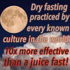 Dry fasting is more healing then fruit, herbs and water fasting