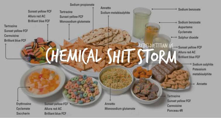 Your disease diagnose is chemicals and processed food consumption